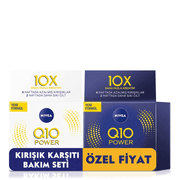 Nivea Q10 Kırışık Karşıtı 50 ml + Gece Kremi 50 ml Gündüz Bakım Kremi