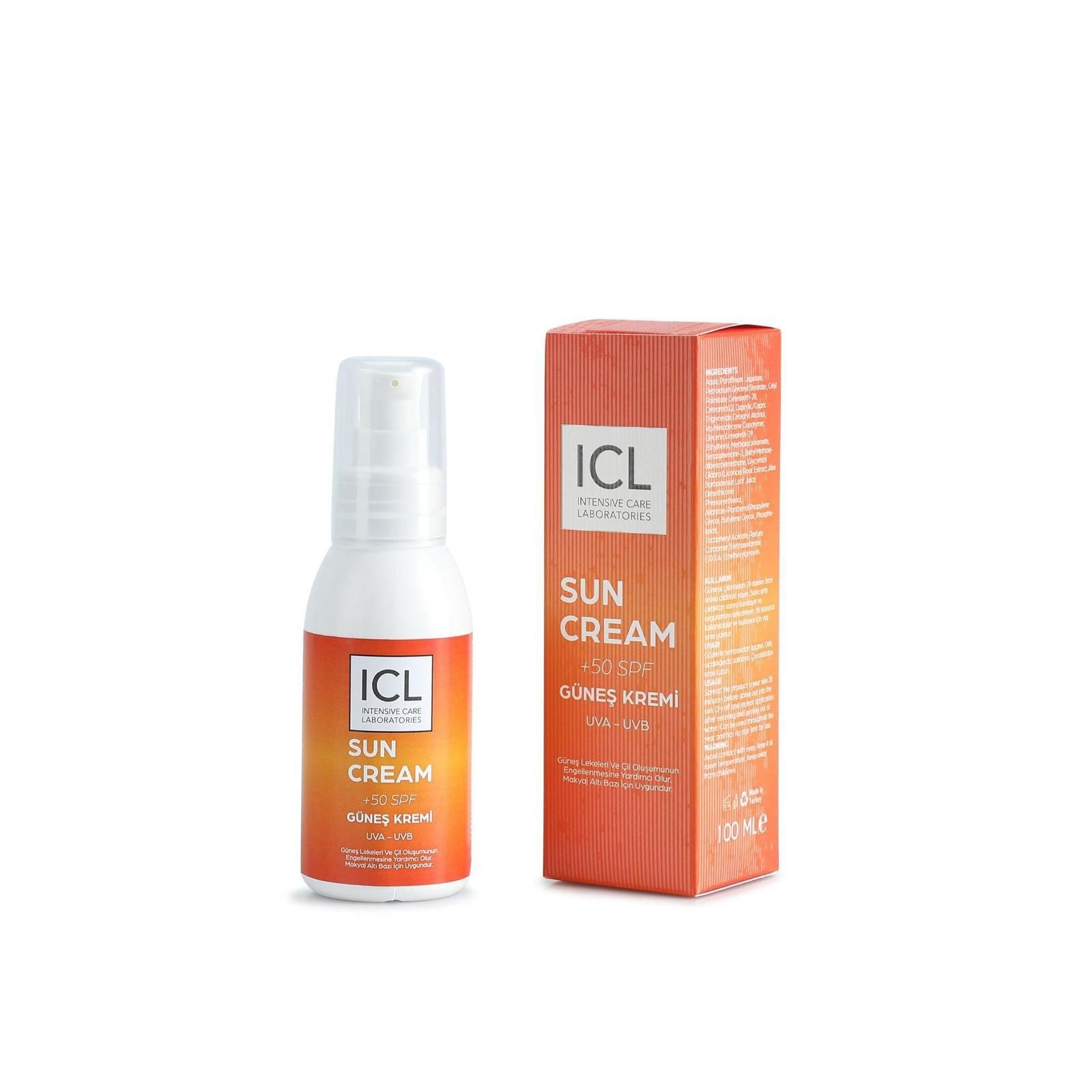 ICL Güneş Kremi Spf 50 Faktör 100 ML
